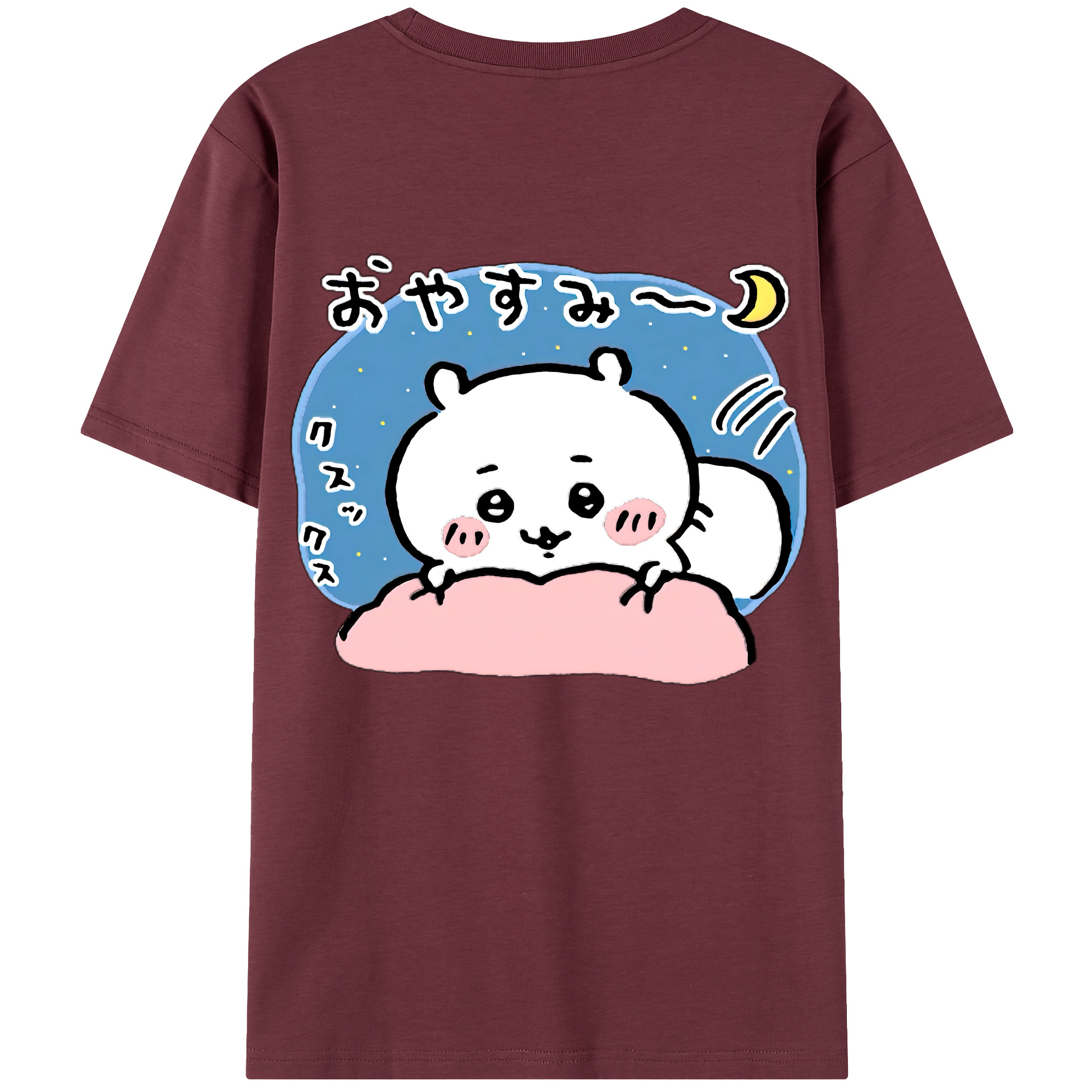（画像用） ちいかわ ちいかわ Chii-kawa chiikawa 綿100％半袖Tシャツ（背面プリント）